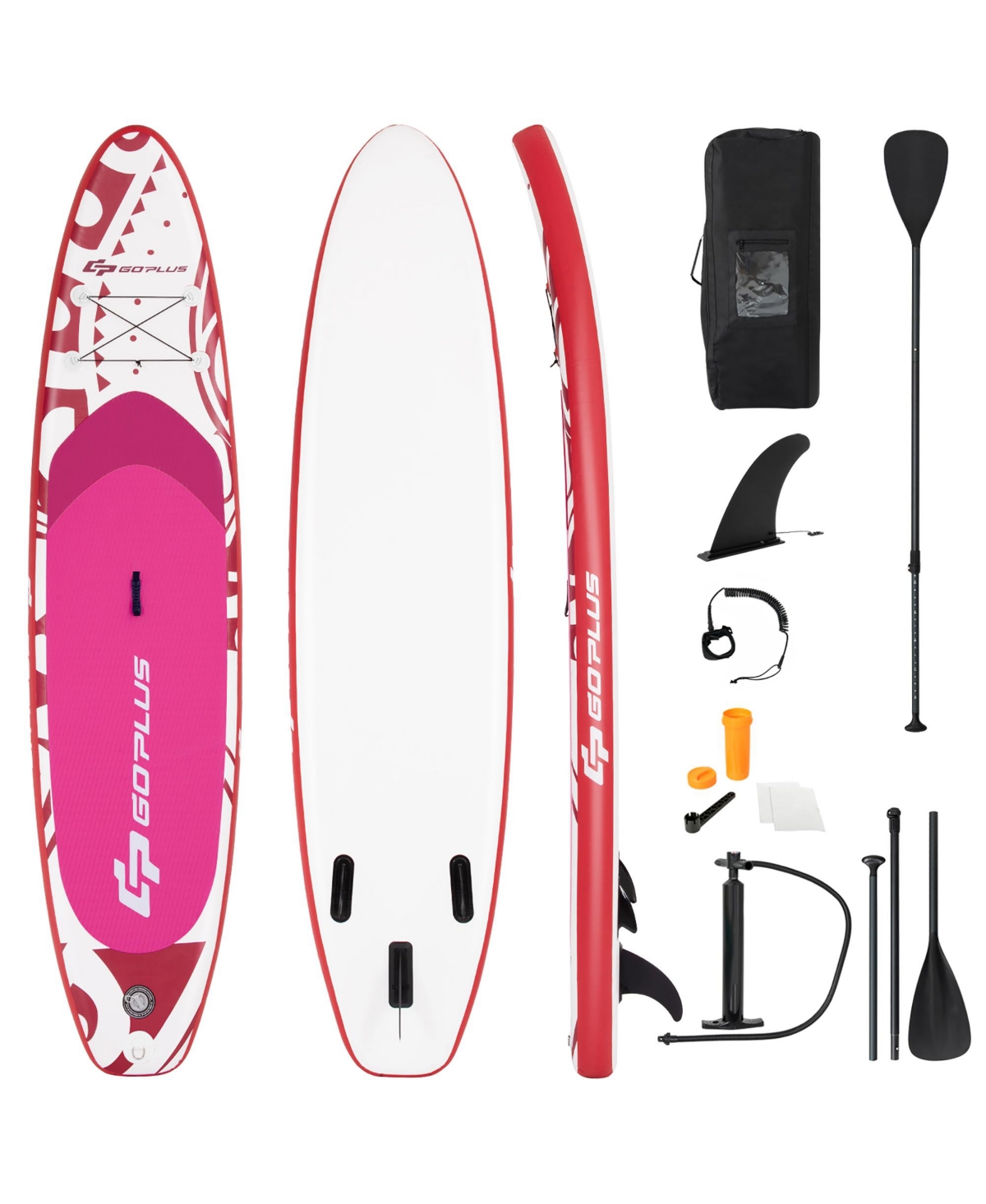 11' Inflatable Stand Up Paddle Board Sup Surfboard - Pink