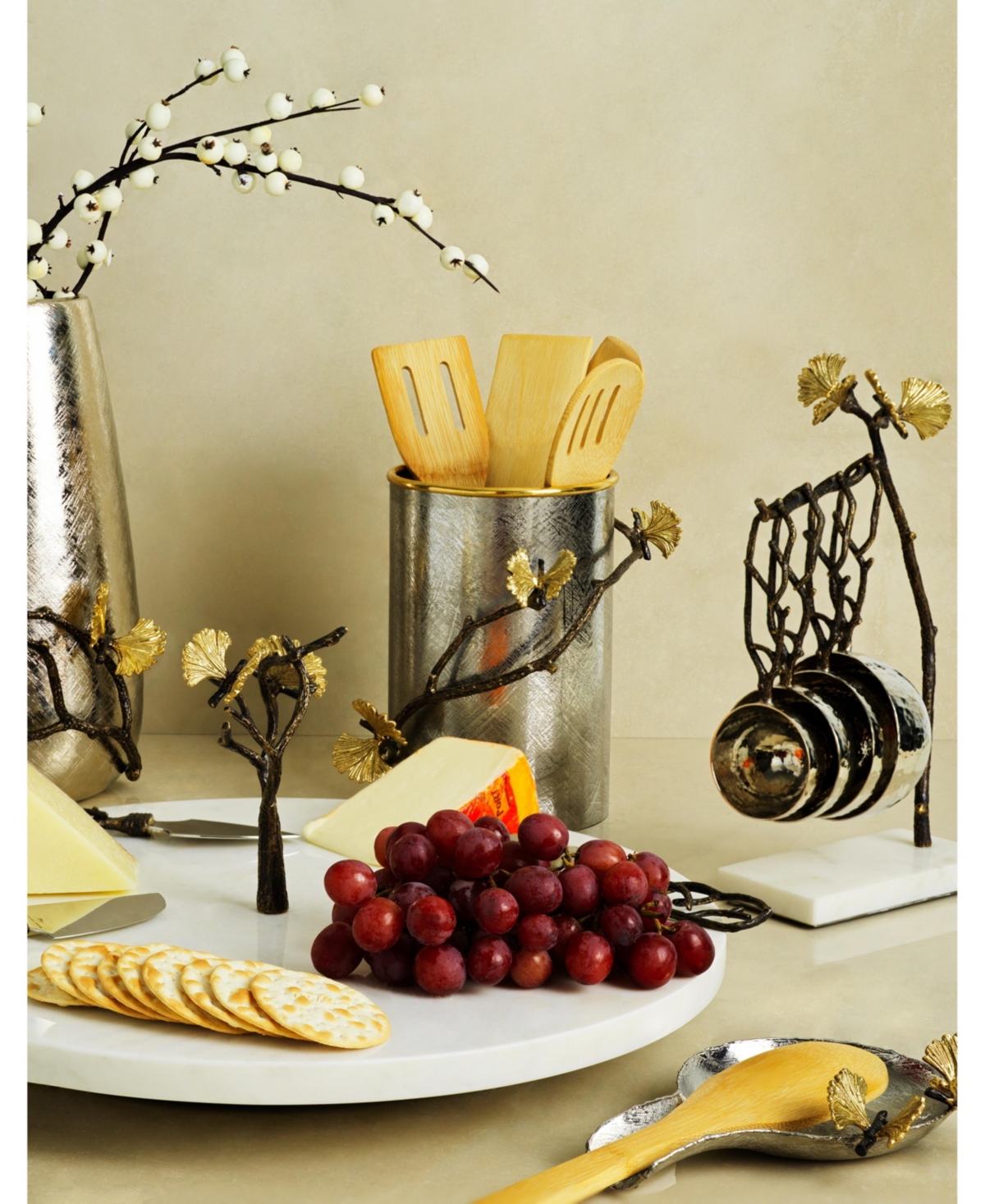 Butterfly Ginkgo Lazy Susan