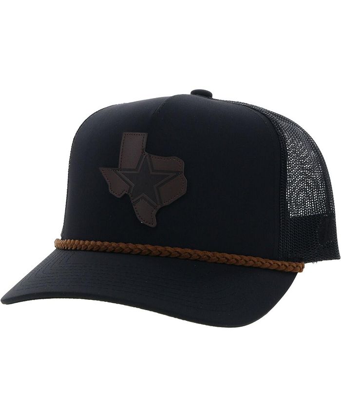 Hooey Men's Black Dallas Cowboys State Patch Trucker Snapback Hat - Macy's