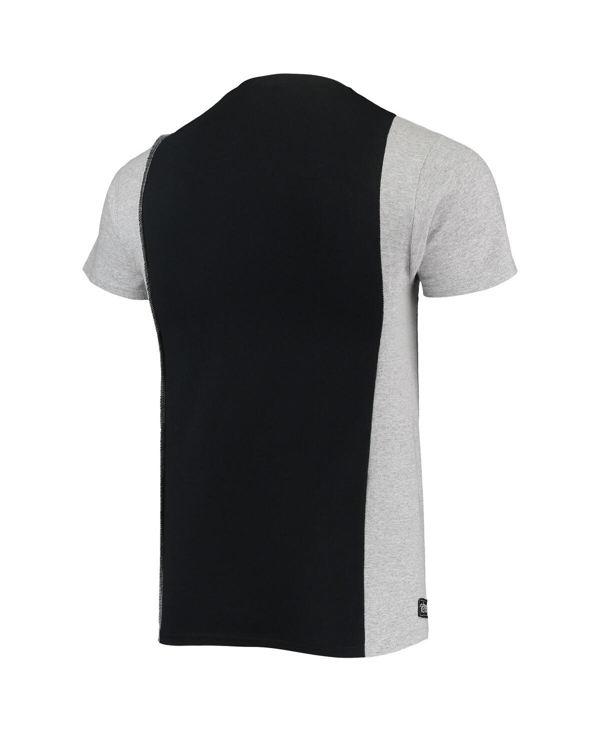 Refried Apparel Men's Black, Heathered Gray New York Jets Split T-shirt In  Black,heathered Gray
