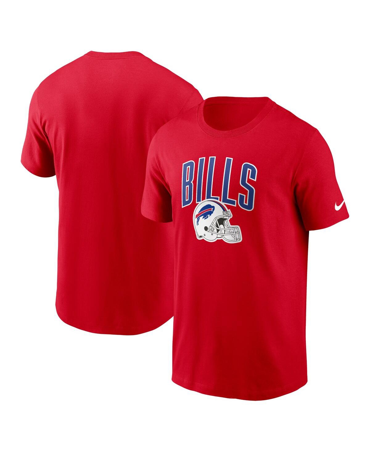 Shop Nike Men's  Red Buffalo Bills Team Athletic T-shirt