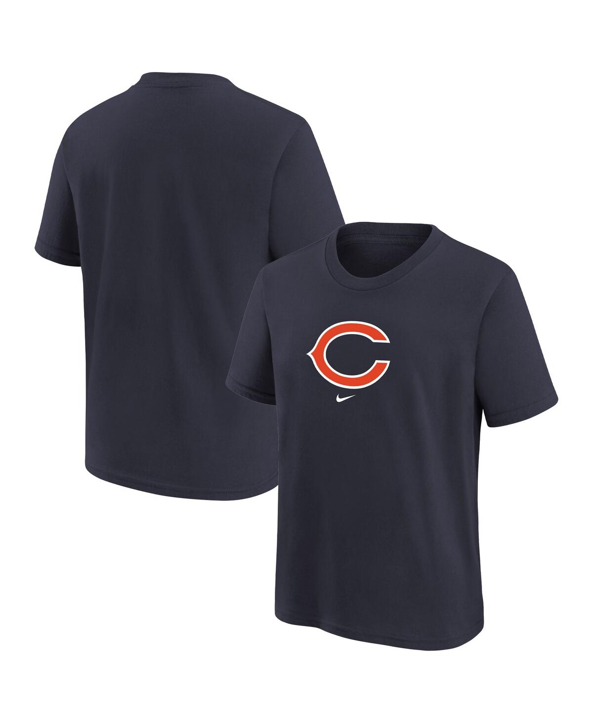 Shop Nike Little Boys  Navy Chicago Bears Team Wordmark T-shirt