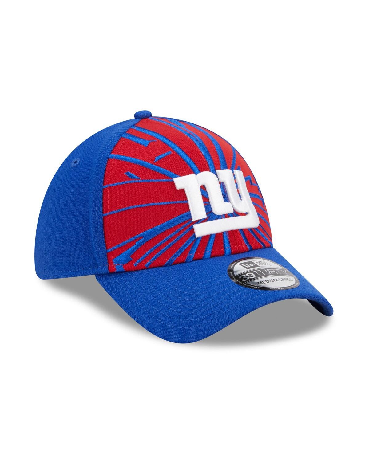 Shop New Era Men's  Red, Royal New York Giants Shattered 39thirty Flex Hat In Red,royal