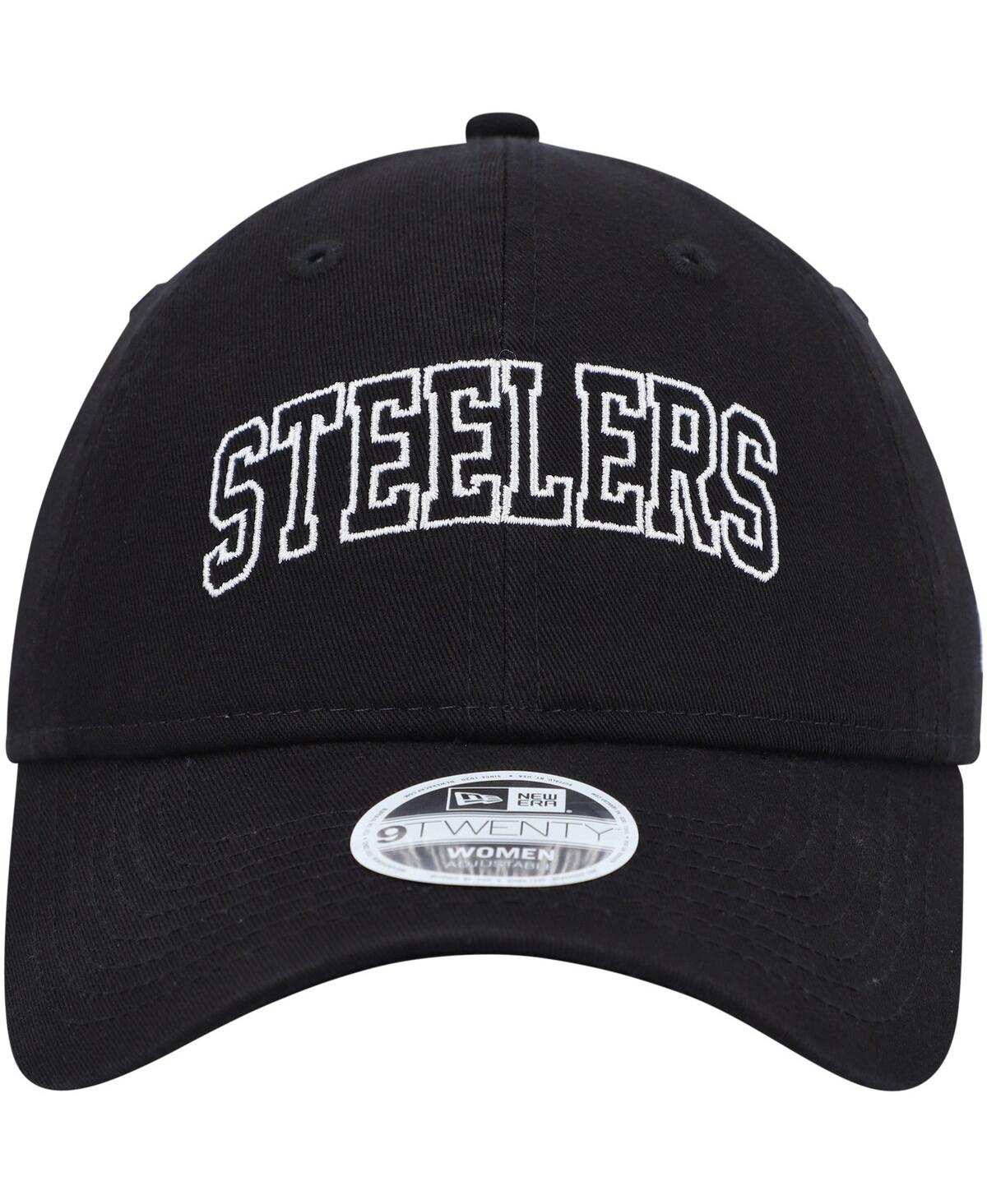 Shop New Era Women's  Black Pittsburgh Steelers Collegiate 9twenty Adjustable Hat