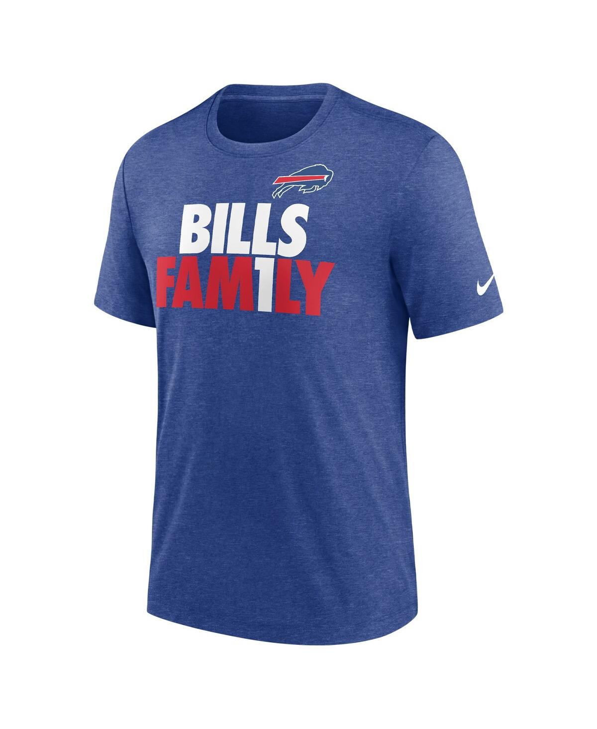 Men's NikeBuffalo Bills Local Tri-Blend T-shirt - Heathered Royal