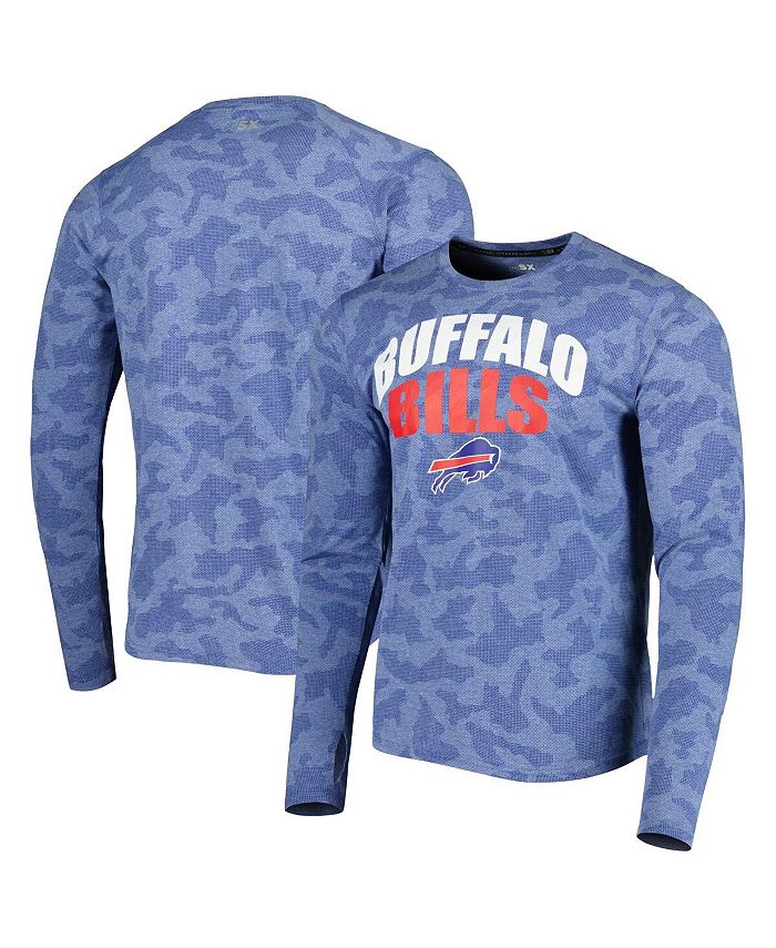 Msx By Michael Strahan Mens Royal Buffalo Bills Performance Camo Long Sleeve T Shirt Macys 