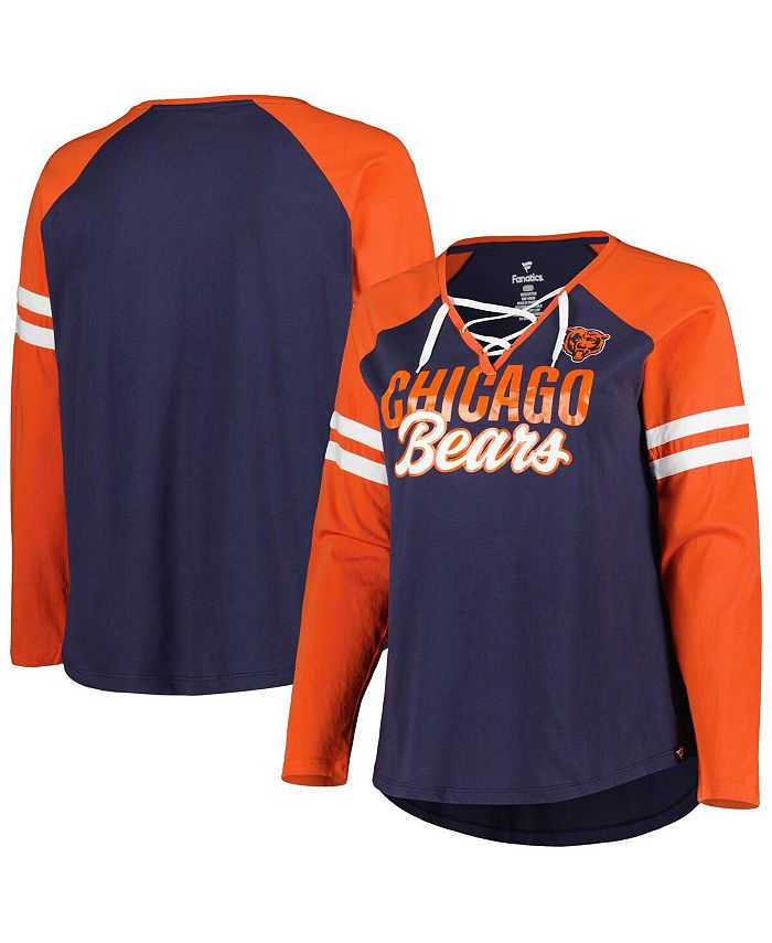 Chicago Bears Ladies Legacy Frankie Raglan 3/4-Sleeve