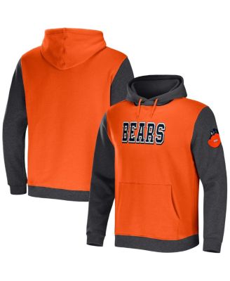 Men's NFL x Darius Rucker Collection by Orange, Heather Charcoal Chicago Bears Colorblock Pullover Hoodie