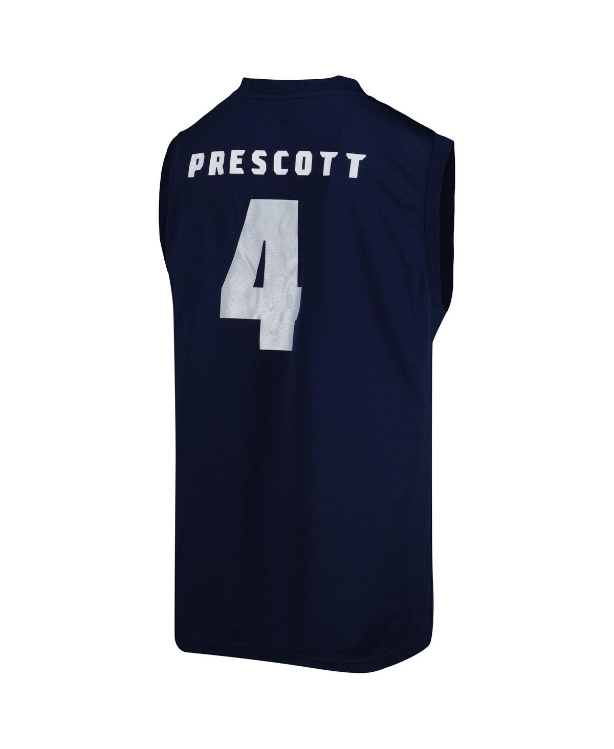 Big Boys Dak PrescottDallas Cowboys Fast Track V-Neck Tank Top - Navy