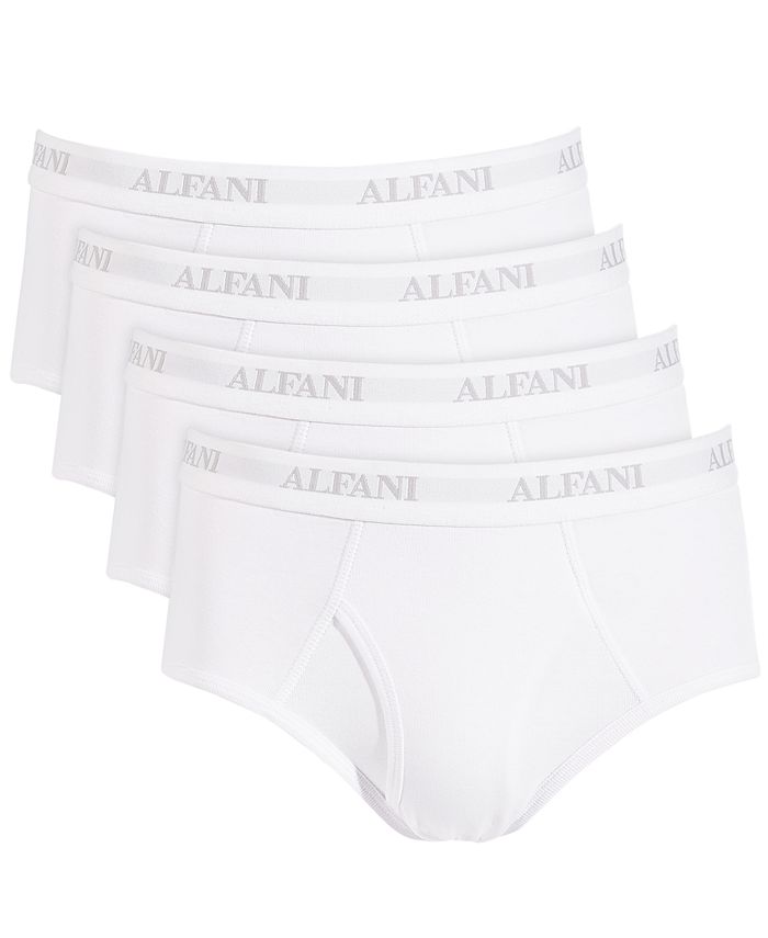 Alfani Men's 4-Pk. Moisture-Wicking Cotton Briefs, Created for Macy's ...