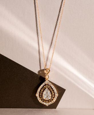 Nude Diamonds&reg; & Chocolate Diamonds&reg; Fancy 18" Pendant Necklace (1-5/8 ct. t.w.) in 14k Rose, Yellow or White Gold