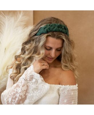 Women's Traditional Textured Headband - Green