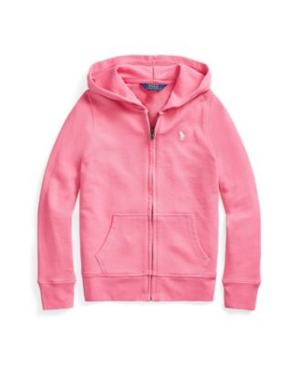 Polo Ralph Lauren Big Girls Spa Terry Full-Zip Hoodie - Macy's