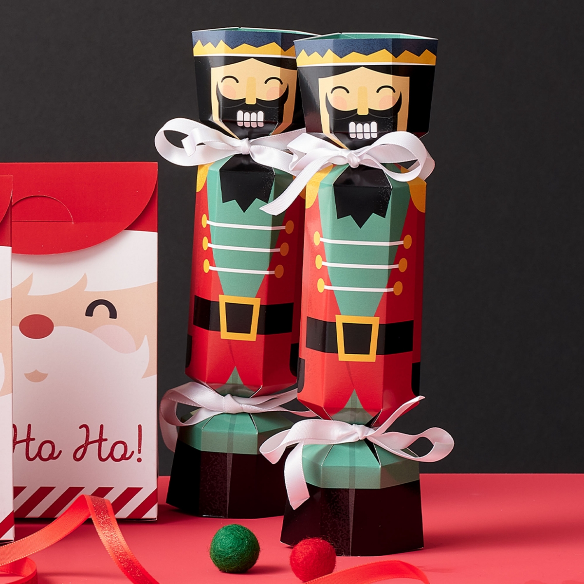 Big Dot of Happiness Christmas Nutcracker No Snap Holiday Party Table Favors Diy Cracker Boxes 12 Ct - Assorted Pre-pack