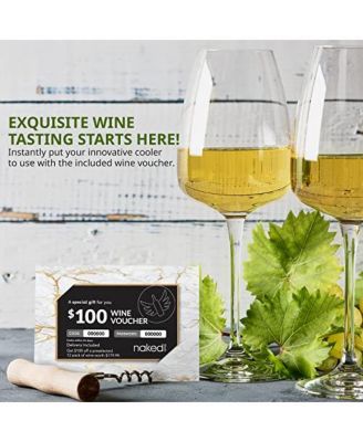 Schmecke Wine Fridge, 34 Bottle Wine Cooler, freestanding