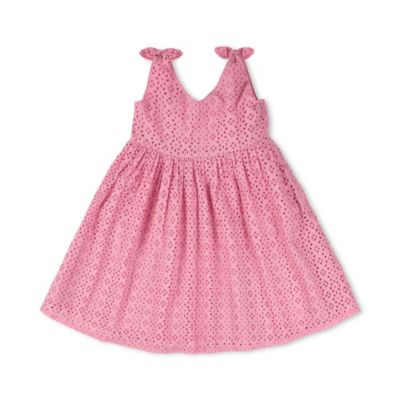 Toddler Girls Hope and Henry Bow Shoulder Swing Dress