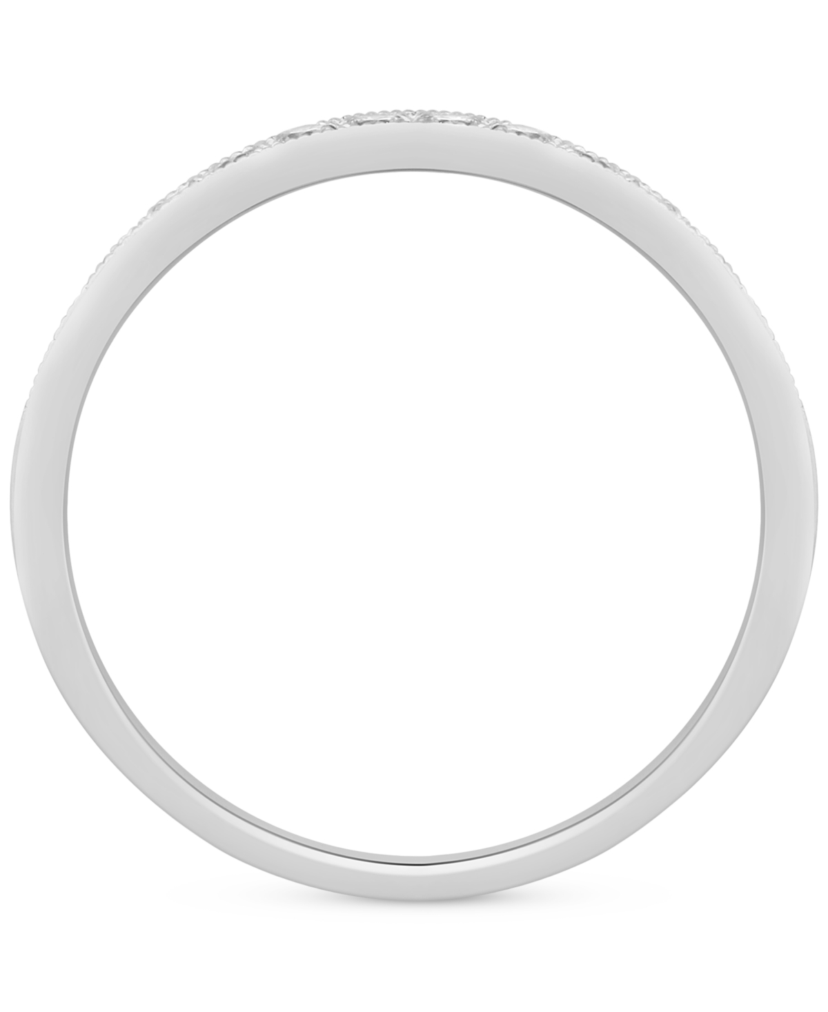 Diamond Milgrain Band (1/4 ct. t.w.) in 14k White or Yellow Gold