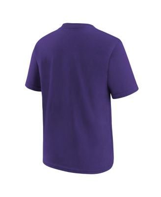 Big Boys Purple Minnesota Vikings Logo T-shirt