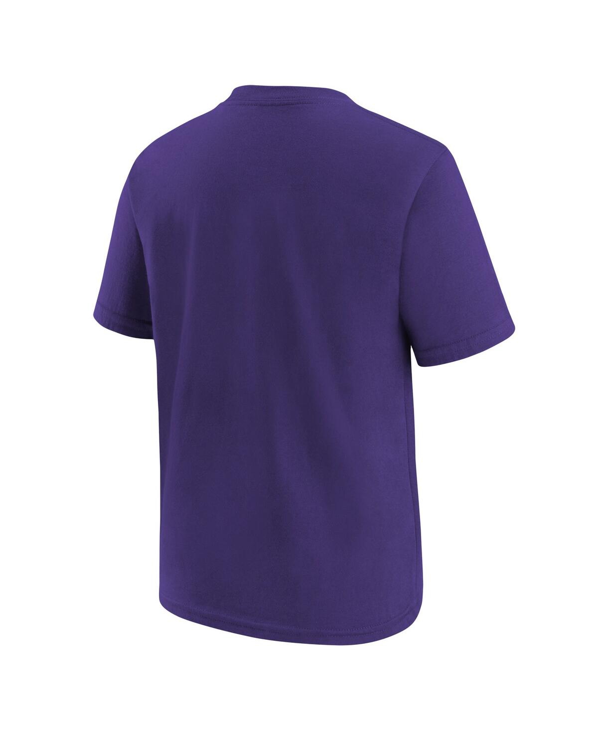 Nike Big Boys  Purple Minnesota Vikings Logo T-shirt In Purple