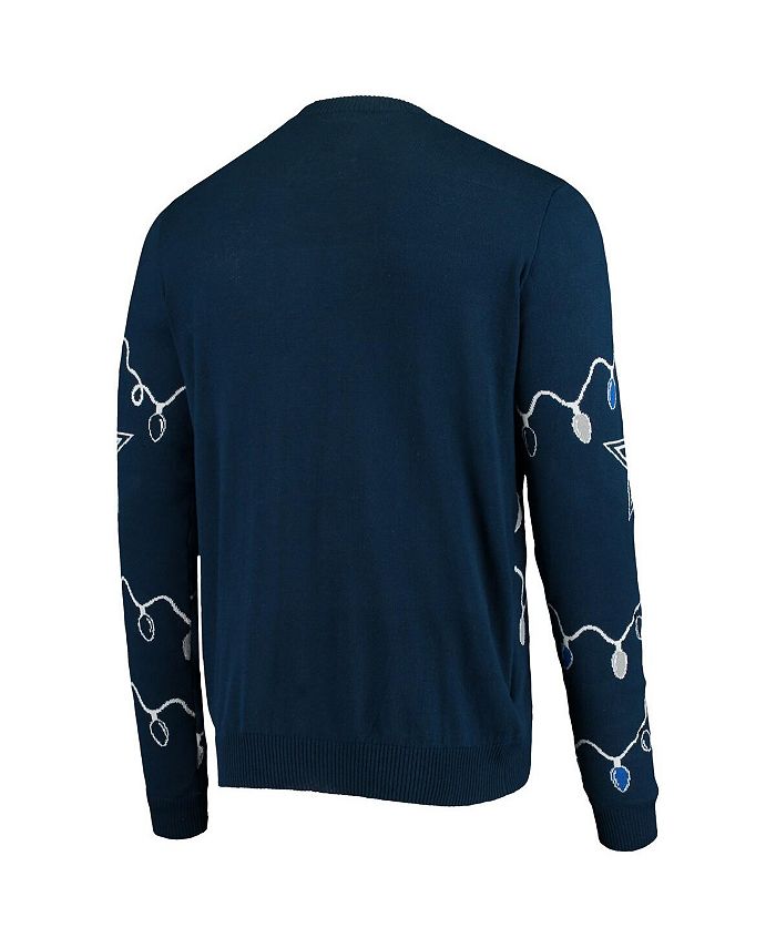 FOCO Men's Navy Dallas Cowboys LightUp Ugly Sweater Macy's