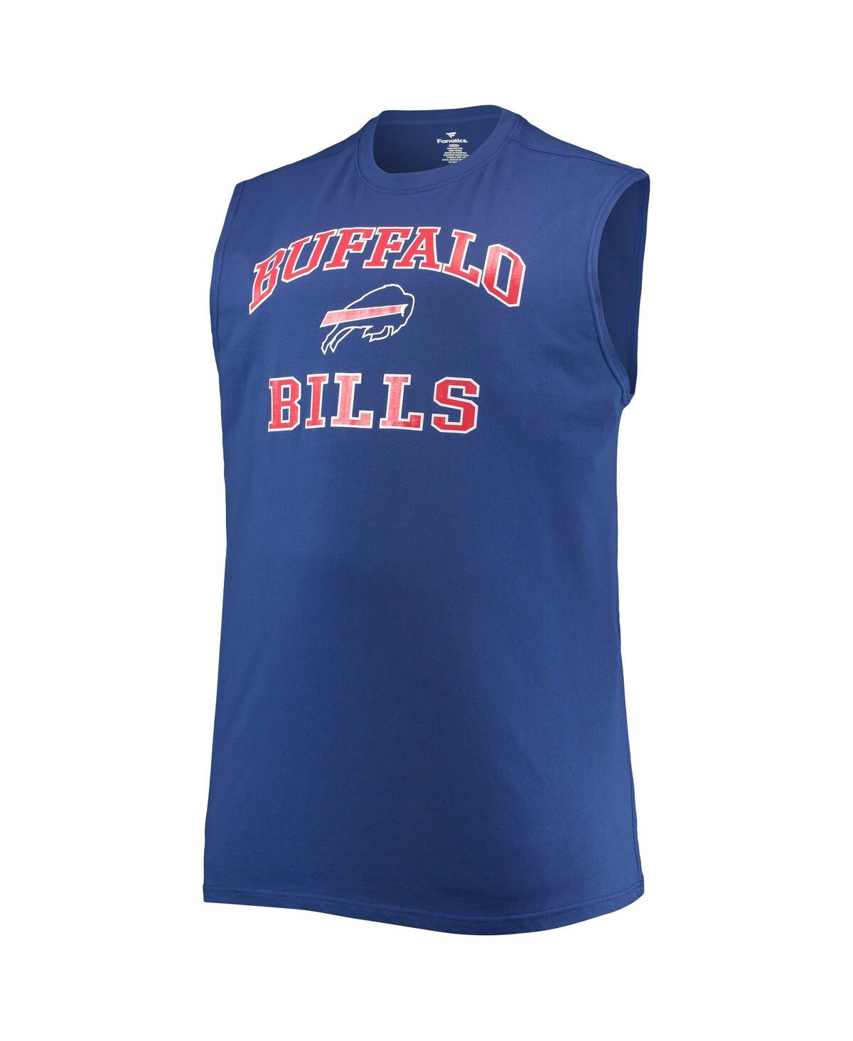 Shop Profile Men's Royal Buffalo Bills Big And Tall Muscle Tank Top