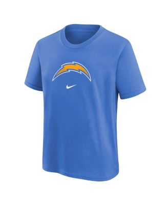 Big Boys Powder Blue Los Angeles Chargers Logo T-shirt