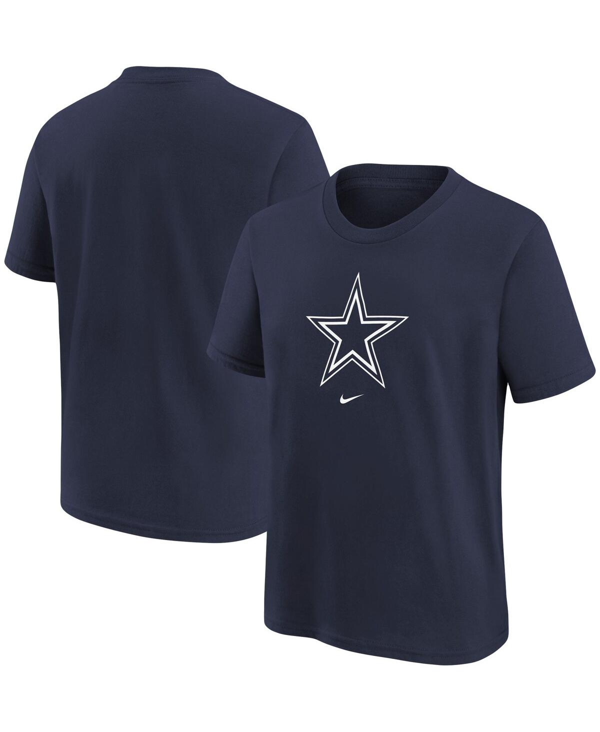 Nike Kids' Big Boys  Navy Dallas Cowboys Logo T-shirt