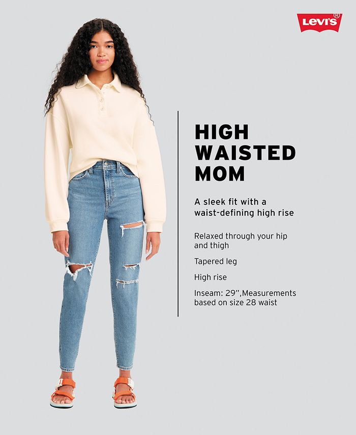 Levi's High-Waist Casual Mom Jeans - Macy's