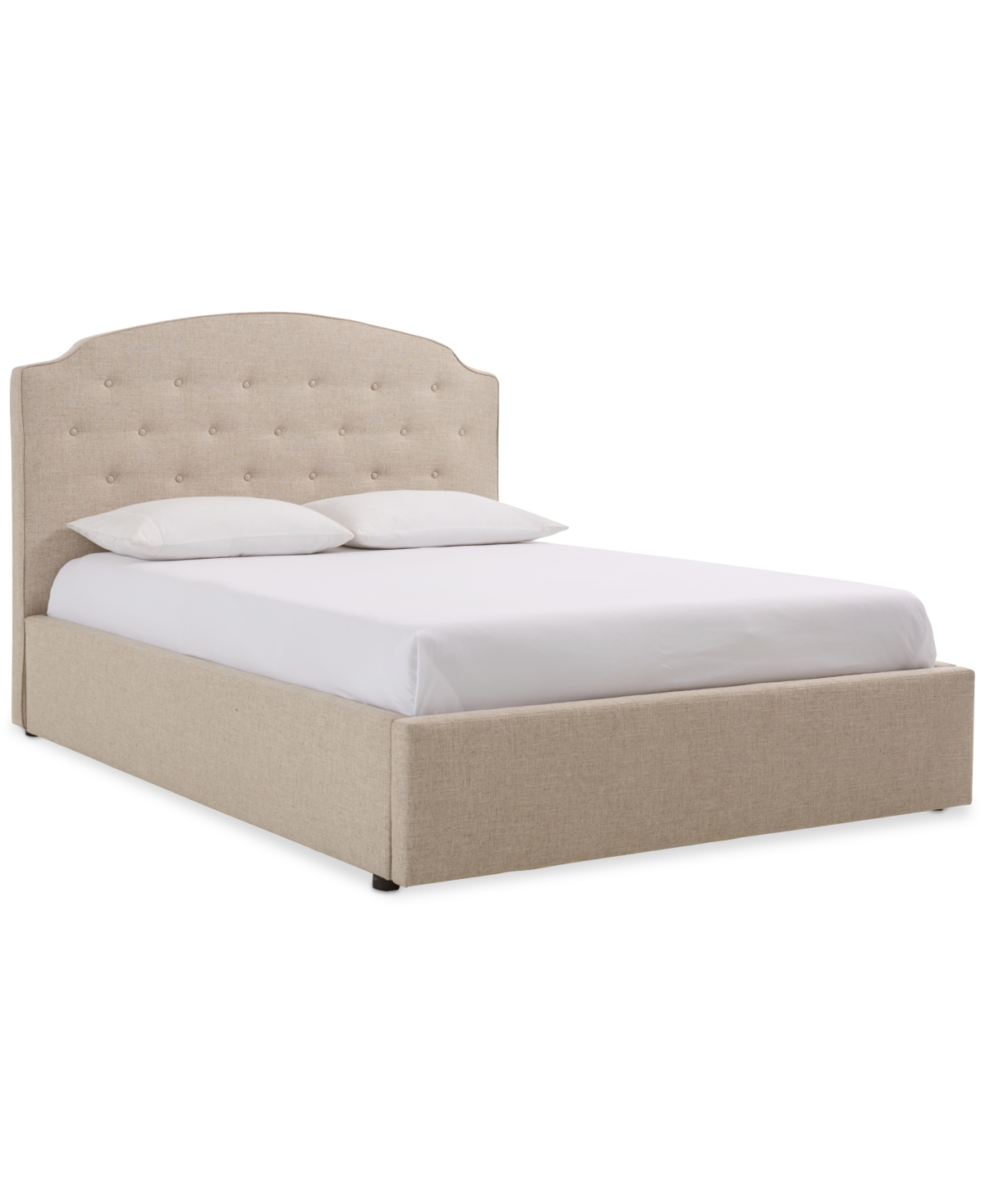 Macy's Aminah California King Upholstered Storage Bed In Barley