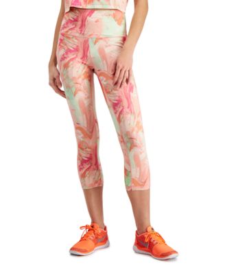 ID Ideology - Women's Compression Printed Crop Side-Pocket Leggings