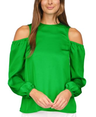 Michael Kors - Women's Satin Cold-Shoulder Top