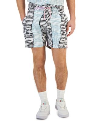 Native Youth - Men's Synest Elastic Drawstring Printed 4 1/2" Shorts