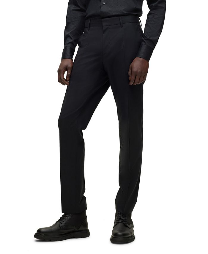 Hugo Boss Men's SlimFit MicroPatterned Wool Blend Suit, 2 Piece Set