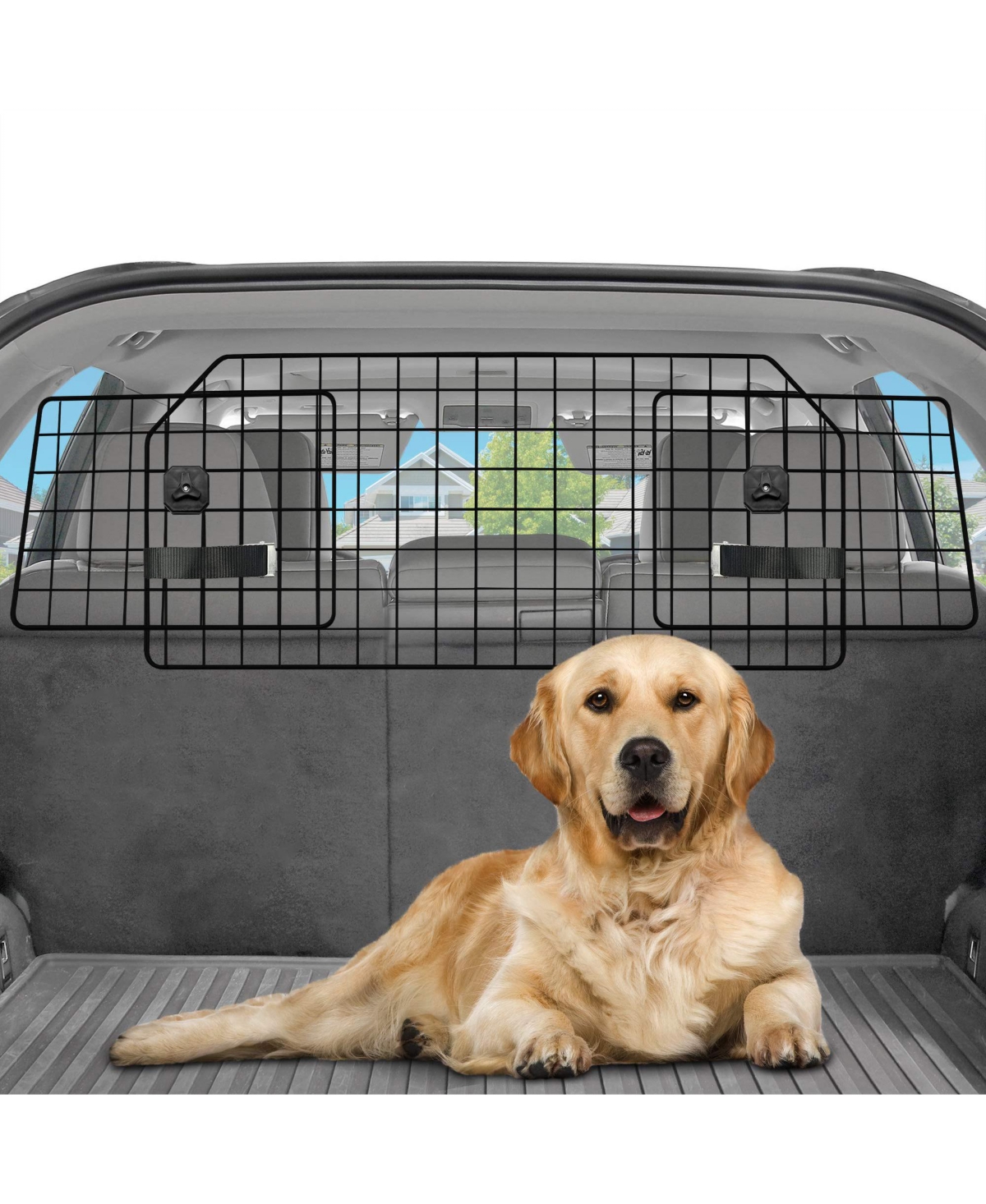Dog Barrier for Suv & Cars, Heavy-Duty Dog Car Barrier - Black