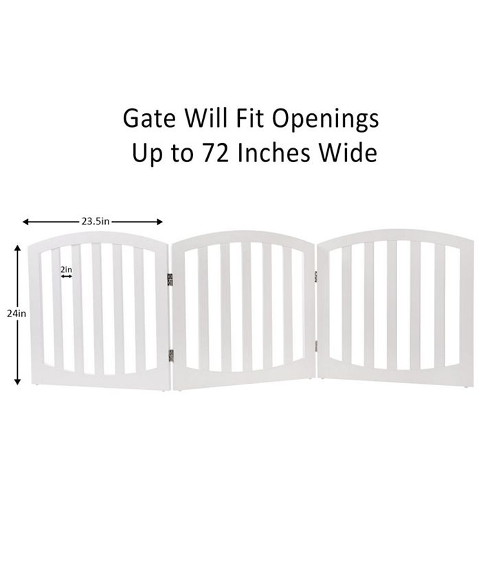 Arf Pets 3Panel Freestanding Dog Gate, Foldable Pet Gate for Home Macy's