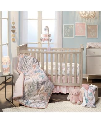 Floral crib set best sale