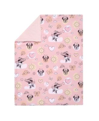 Disney Baby Sweetheart Minnie Mouse Pink Soft Fleece Baby Blanket