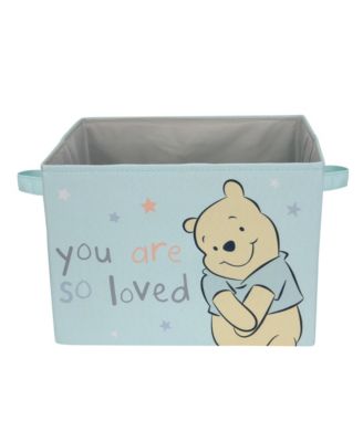 Disney Baby Winnie the Pooh Blue Foldable Storage Basket/Container