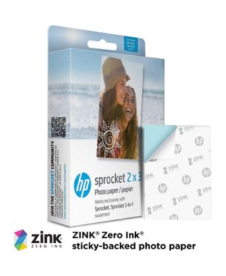 Sprocket 2x3” Premium Zink Sticky Back Photo Paper - 100 Sheets