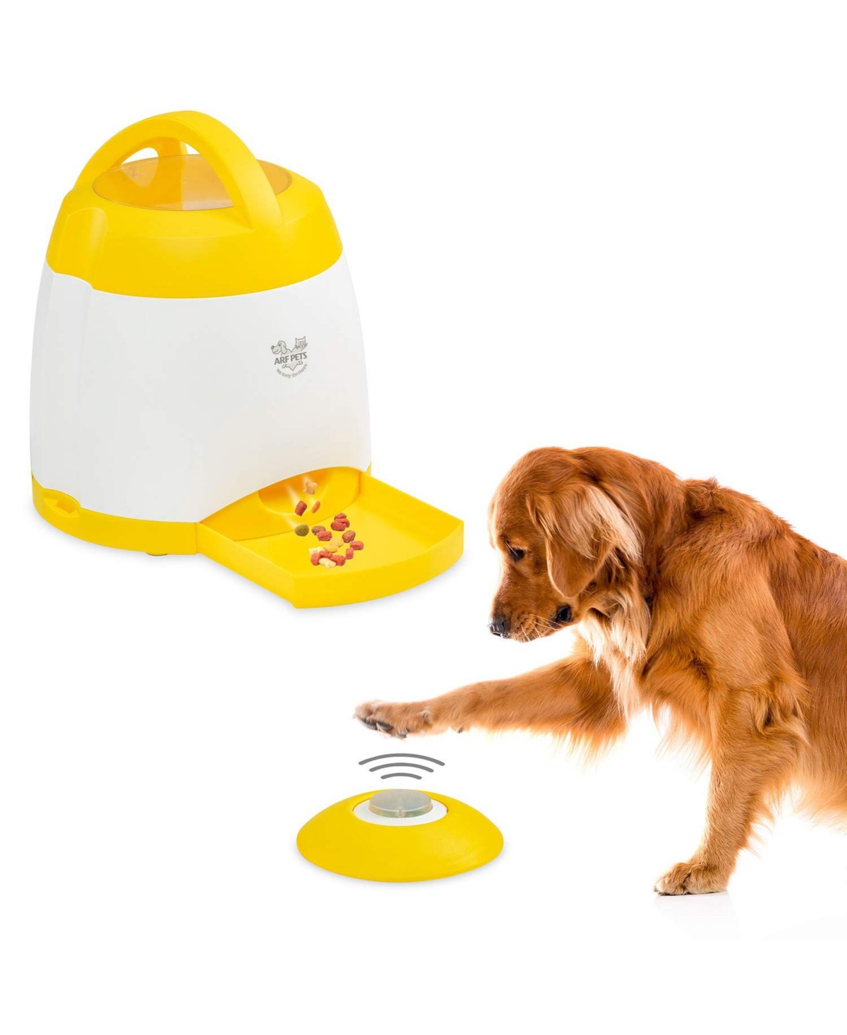 Dog Treat Food Dispenser, Dog Memory Training Activity Toy - White