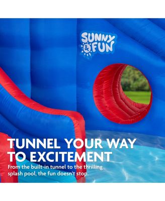 Inflatable Water Slide Park & Blow up Pool Kids Water Park