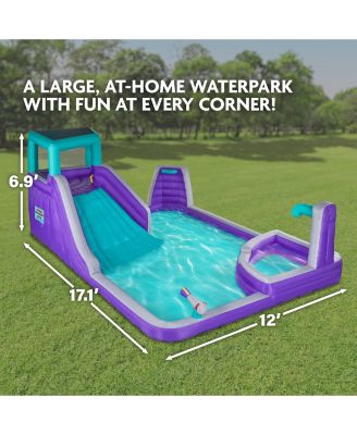 Inflatable Water Slide & Blow up Pool, Kids Water Park