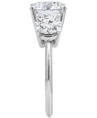 Certified Lab Grown Diamond Three Stone Engagement Ring  (5 ct. t.w.) in 14k White Gold
