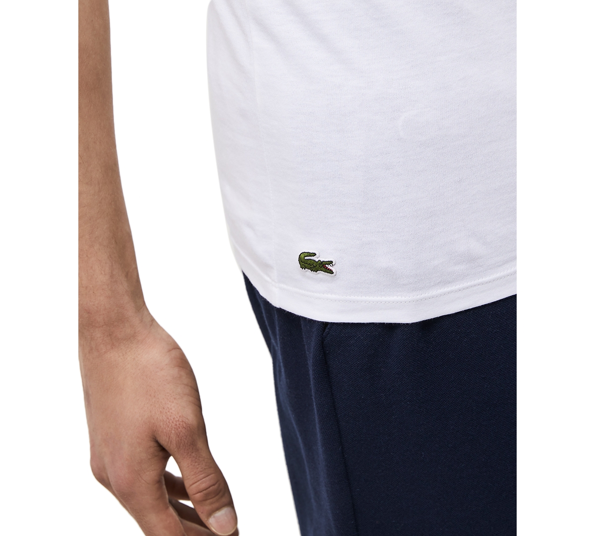 Lacoste Men's 3-Pack V-Neck Slim Fit Undershirts