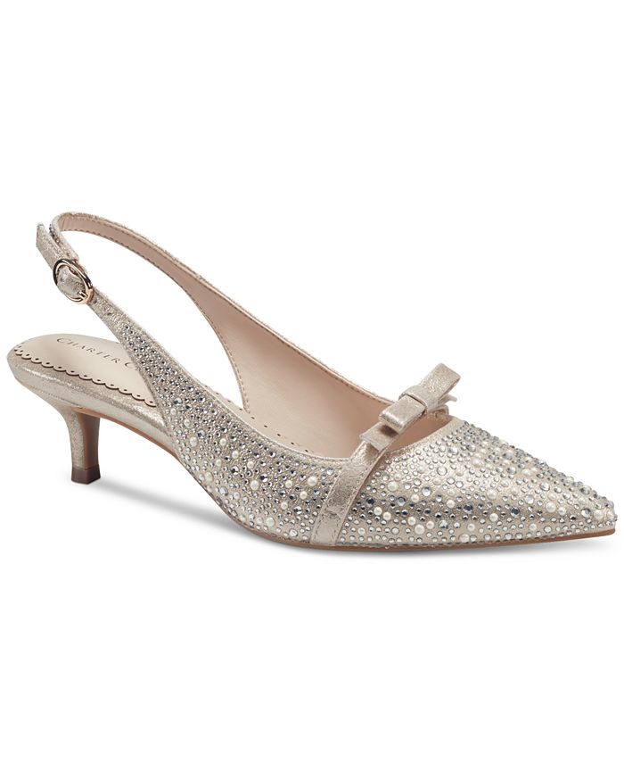 Charter Club Gilaa Evening Slingback Pumps, Created for Macy's