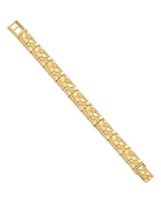 Macy's - Nugget Textured Link Bracelet in 10k Gold