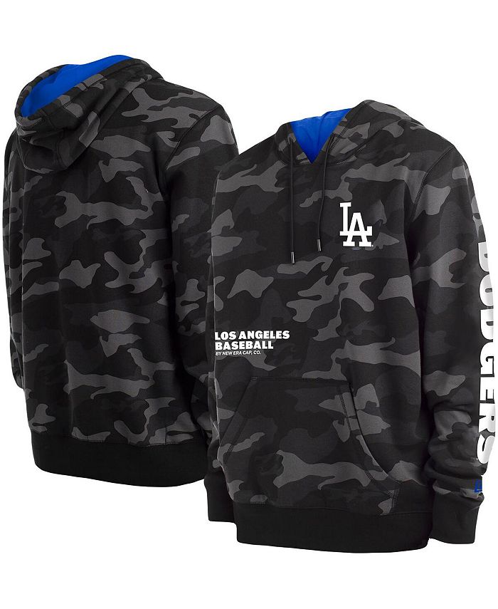 New Era Men's Black Los Angeles Dodgers Camo Pullover Hoodie - Macy's
