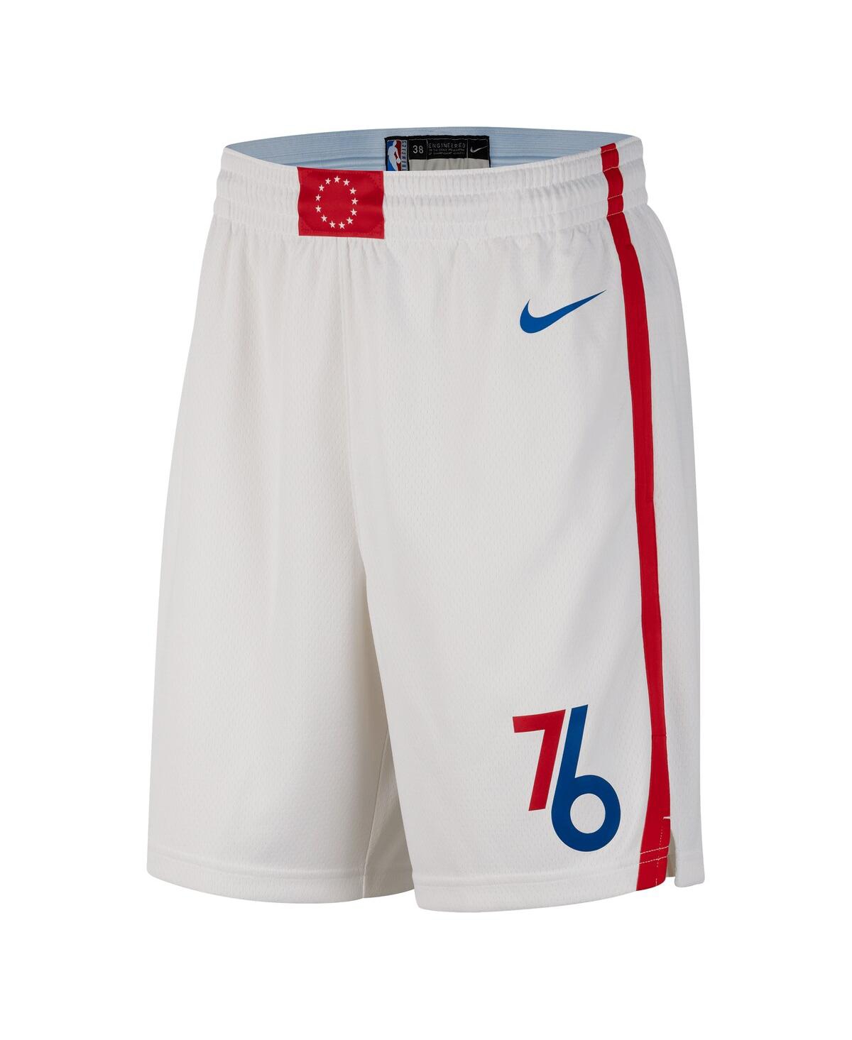 Men's Nike Blue Philadelphia 76ers 2022/23 City Edition Swingman Shorts - Blue