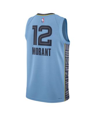 Men's Ja Morant Light Blue Memphis Grizzlies Statement Edition Swingman Jersey