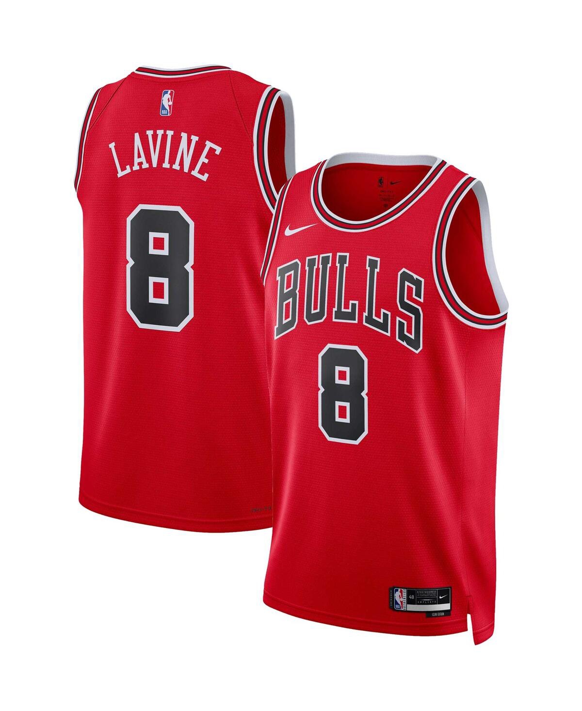 Men's and Women's Nike Zach LavineChicago Bulls Swingman Jersey - Icon Edition - Red